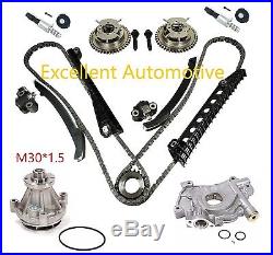 04-08 Ford F150 5.4L 3-Valve Timing Chain Kit with Phaser Solenoid Oil Water Pump