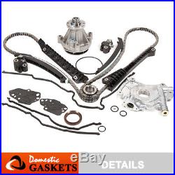 04-08 Ford F150 Lincoln 5.4L 3V Timing Chain Kit with Oil&Water Pump+Cover Gasket