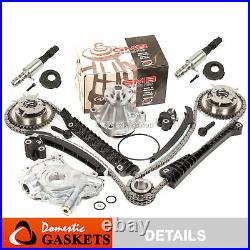 04-08 Ford F150 Lincoln 5.4L 3V Timing Chain Oil&Water Pump+Cam Phasers+Solenoid