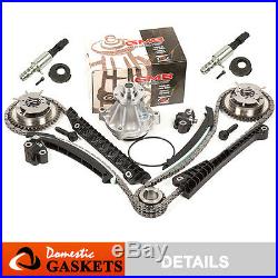 04-08 Ford F150 Lincoln 5.4L 3V Timing Chain Water Pump Kit+Cam Phasers+Solenoid