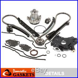 04-08 Ford Lincoln 5.4L 3V Timing Chain Kit Water Pump+Cover Gasket HP-Oil Pump