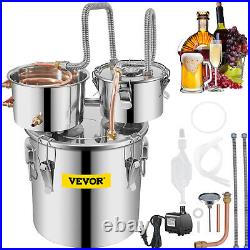 3Gal Alcohol Distiller 3 Pots with Pump Water Wine Brew Making Kit 11.4L Home