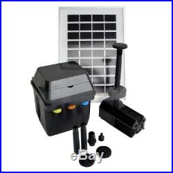 ASC 3 Watt Solar Panel with Water Pump Battery LED Kits for Pond Pool