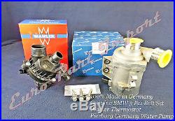 BMW Wahler Thermostat + Sensor + 3 Bolt kit + Pierburg Electric Water Pump OEM
