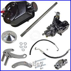BORGESON Short Neck Water Pump Power Steering Conversion Kit for GM Small Block