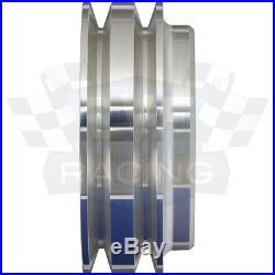Billet Aluminum Ford V-Belt Pulley Kit 302 351W 351C 351M 400 Underdrive 5.0 5.8