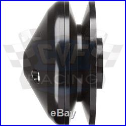 Black Billet Aluminum Small Block Chevy Pulley Kit LWP SBC 350 327