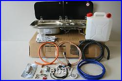 Campervan Smev 9222 Hob, Sink (L/H), Tap, Pump, Template & Install kit, 10l water