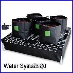 Complete 5 X 9l Bags 80x80 Hydroponic System Watering Growing Kit + Water Pump