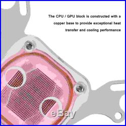 DIY PC Liquid Water Cooling Radiator Kit 240mm Pump Reservoir CPU GPU HeatSink