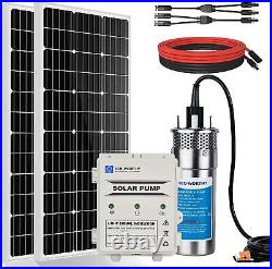 ECO-WORTHY Solar Deep Well Water Pump Kit 12V DC Submersible Water Pump Battery