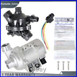 Electric Engine Water Pump with Bolts+Thermostat Kit For BMW X3 X5 328i 128i 528i