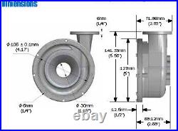 Electric Water Pump EWP140 Black (ALLOY) Kit (Part #8090) (Davies Craig)