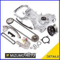 Fit Timing Chain Cover Water Oil Pump Kit for 02-06 Nissan QR25DE Altima Sentra