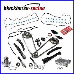 Fits 5.4L Ford Lincoln Triton Timing Chain Kit Oil+Water Pump Phasers VVT Valves