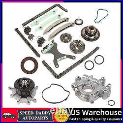 For 07-13 Dodge Jeep Mitsubishi 4.7L SOHC Timing Chain Oil Pump Water Pump Kit