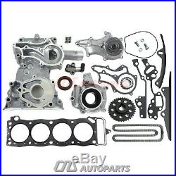 For 85-95 TOYOTA 2.4L HD Timing Chain Kit/Cover/Water Pump/Oil Pump/Head Gasket