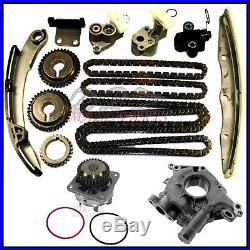 For Nissan Maxima Quest Altima 03-10 3.5 Timing Chain Kit Gears Water & Oil Pump