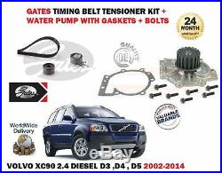 For Volvo Xc90 2.4 Diesel D3 D4 D5 2002-2014 Timing Cam Belt & Water Pump Kit