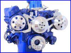 Ford V-Belt Pulley Kit 302 351W 351C 351M 400M Alternator Crank Water Pump