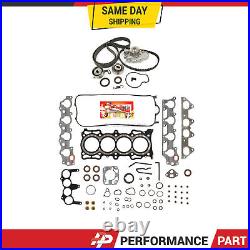 Head Gasket Set Timing Belt Kit Water Pump for 98-02 Acura Honda SOHC 16V