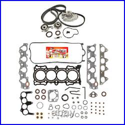 Head Gasket Set Timing Belt Kit Water Pump for 98-02 Acura Honda SOHC 16V