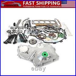 NEW Timing Chain Kit Head Gasket Bolts Oil & Water Pump For GM Ecotec 2.2L 2.4L