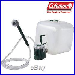 New Coleman Portable Shower Water Carrier Kit with Motor Pump Outdoor Camping