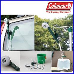 New Coleman Portable Shower Water Carrier Kit with Motor Pump Outdoor Camping