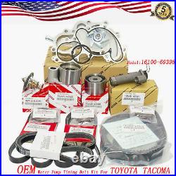 New OEM# Water Pump Timing Belt Kit For TOYOTA TACOMA 3.4L V6 5VZFE 16100-69398