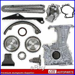 New Timing Cover Chain Kit Water Oil Pump for 91-02 Nissan Infiniti 2.0L SR20DE