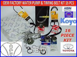 New Toyota Camry Rav4 2.0 & 2.2l Complete Oem Timing Belt Water Pump Kit 17 Pcs