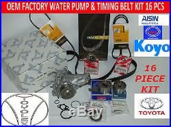 New Toyota Camry Rav4 2.0 & 2.2l Complete Oem Timing Belt Water Pump Kit 17 Pcs