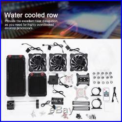 PC Liquid Water Cooling Kit 240mm Heatsink Pump Reservoir GPU CPU Bolck RGB Fan