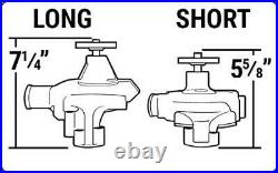 SB Chevy Long Water Pump SBC 283 327 350 383 400 High Volume + Pulley Chrome Kit