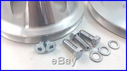 SB Chevy SBC 1 Groove Belt Aluminum Pulley Kit SWP Short Water Pump 283 327 350
