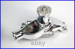 SB Chevy Water Pump Short SBC 350 V8 High Volume Aluminum Pulley Kit 1 Grooves