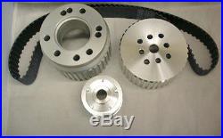 SBF Small Block Ford Gilmer Belt Drive Pulley Kit Long Water Pump 289 302 351W