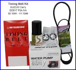 SUZUKI CARRY DD51T F6A(NA) Timing Belt 8 Parts Kit Water Pump Gasket Alt Belt