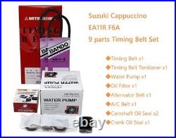 SUZUKI Cappuccino EA11R F6A Timing Belt Tentioner Water Pump 9 Parts Kit JDM NEW