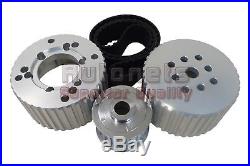 Small Block Chevy Gilmer Belt Pulley Kit Short Water Pump Aluminum 305 350 SBC