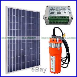 Solar Pump System Kits100W Solar Panel + 12V Deep Well Water Pump for Farm