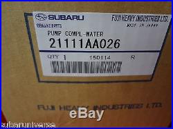 Subaru Water Pump Kit WRX Impreza STi EJ205 EJ207 EJ255 EJ257 3 Pipe OEM