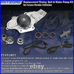 Timing Belt Kit with Water Pump for 03-17 Honda Accord Pilot Acura MDX Saturn 3.5L