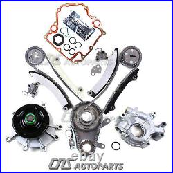 Timing Chain Kit Cover Gasket Oil Water Pump For 02-03 Dodge Jeep 3.7L SOHC JTEC