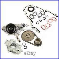 Timing Chain Kit Cover Gasket Water Oil Pump Fit 97-04 GMC Cadillac 4.8 5.3 6.0