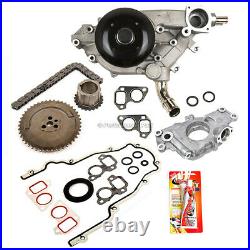 Timing Chain Kit Cover Gasket Water Oil Pump for 97-04 GMC Cadillac 4.8 5.3 6.0