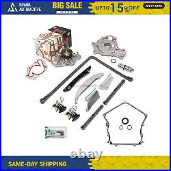 Timing Chain Kit Cover Gasket Water Pump Oil Pump Fit 09-10 Chrysler Dodge 2.7