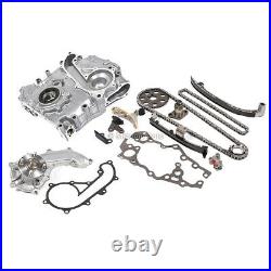 Timing Chain Kit Cover Water Oil Pump 3RZFE Fit 94-04 Toyota Tacoma 2.7