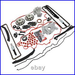 Timing Chain Kit Oil Water Pump Cover Gasket For 04-08 Ford F150 Lincoln 5.4L 3V